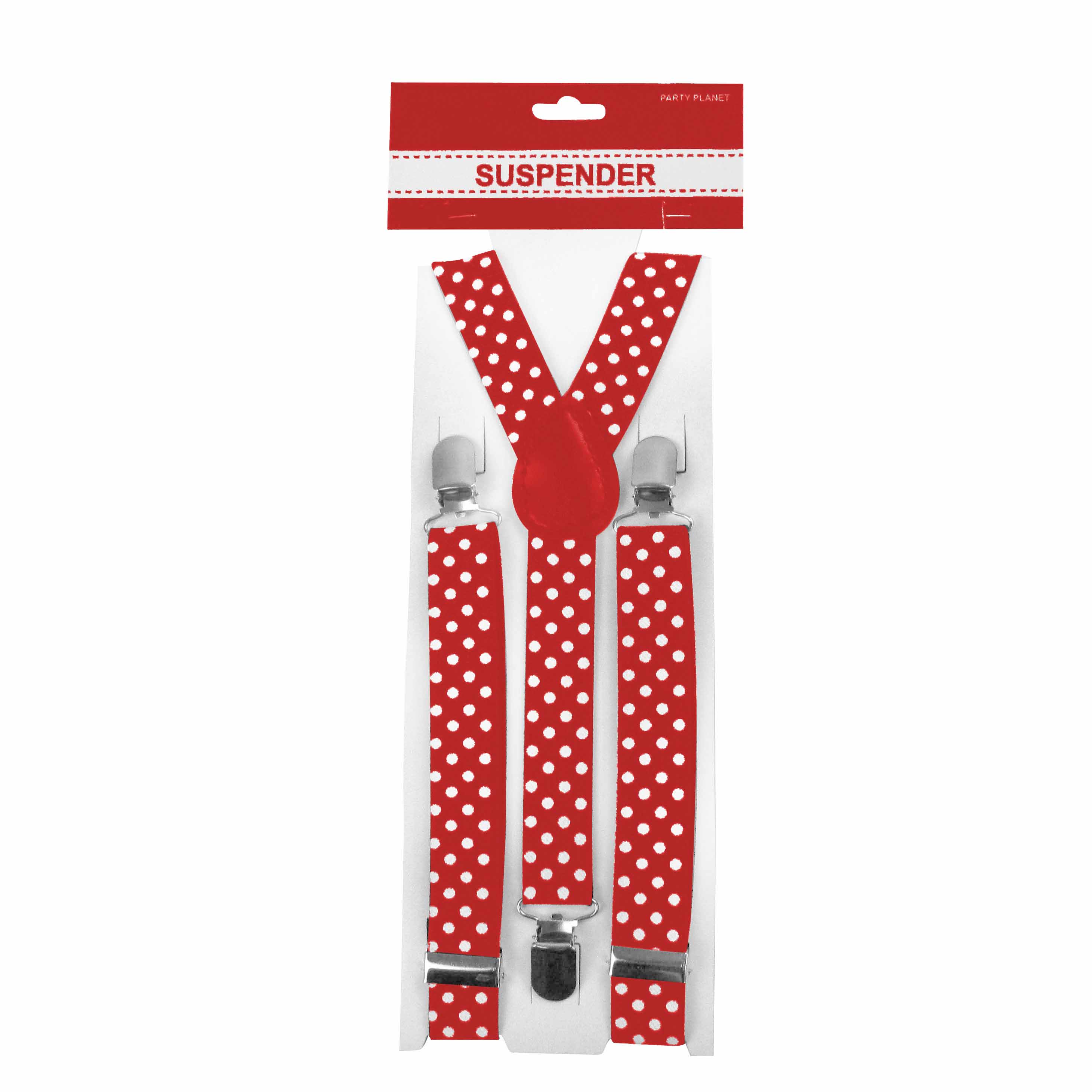Red Polka Dot Suspender