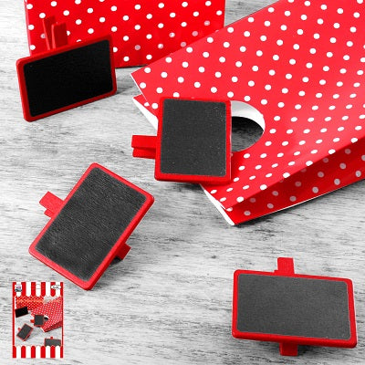 4 Pack Red Mini Message Board