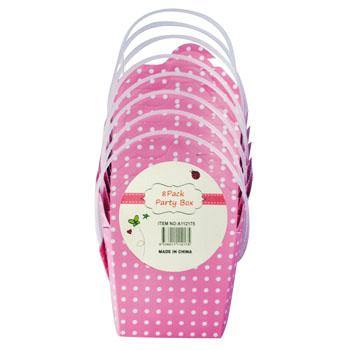 8 Pack Pastel Pink Party Box - The Base Warehouse