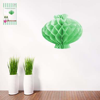 Green Honeycomb Paper Decoration - 25cm