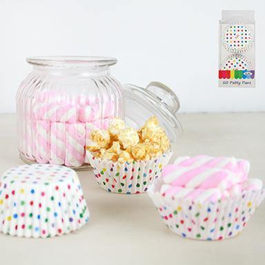 50 Pack Multi Dot Patty Pans