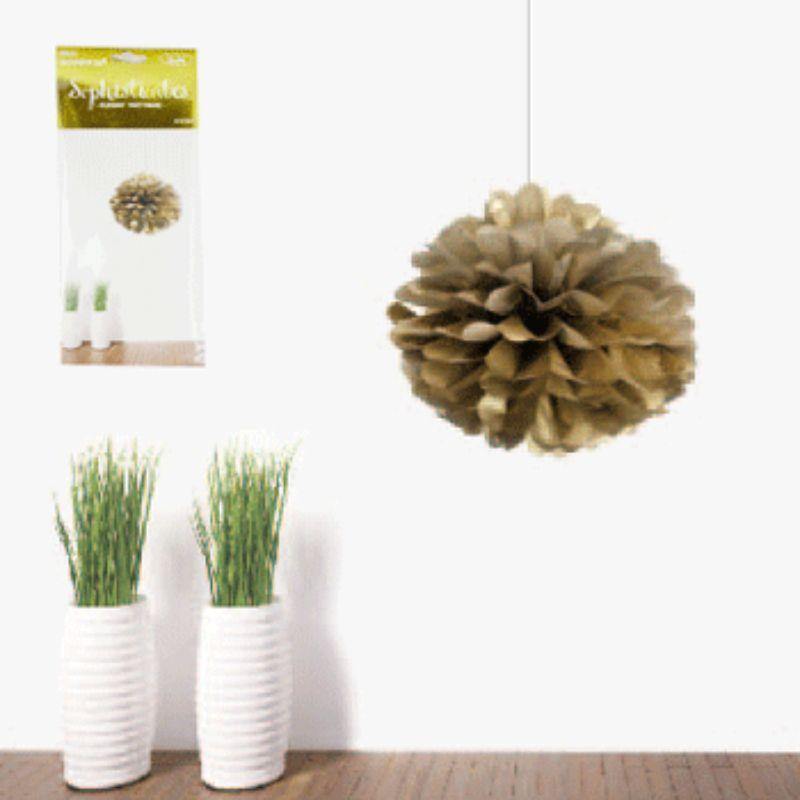 Metallic Gold Puff - 50cm