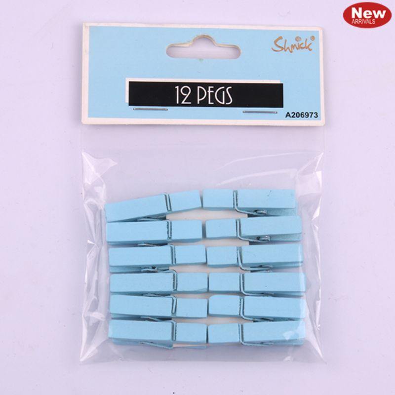 12 Pack Blue Pegs - 3.5cm - The Base Warehouse