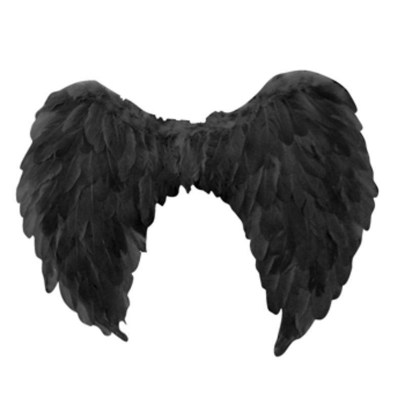 Kids Black Angel Wing - 60cm x 40cm