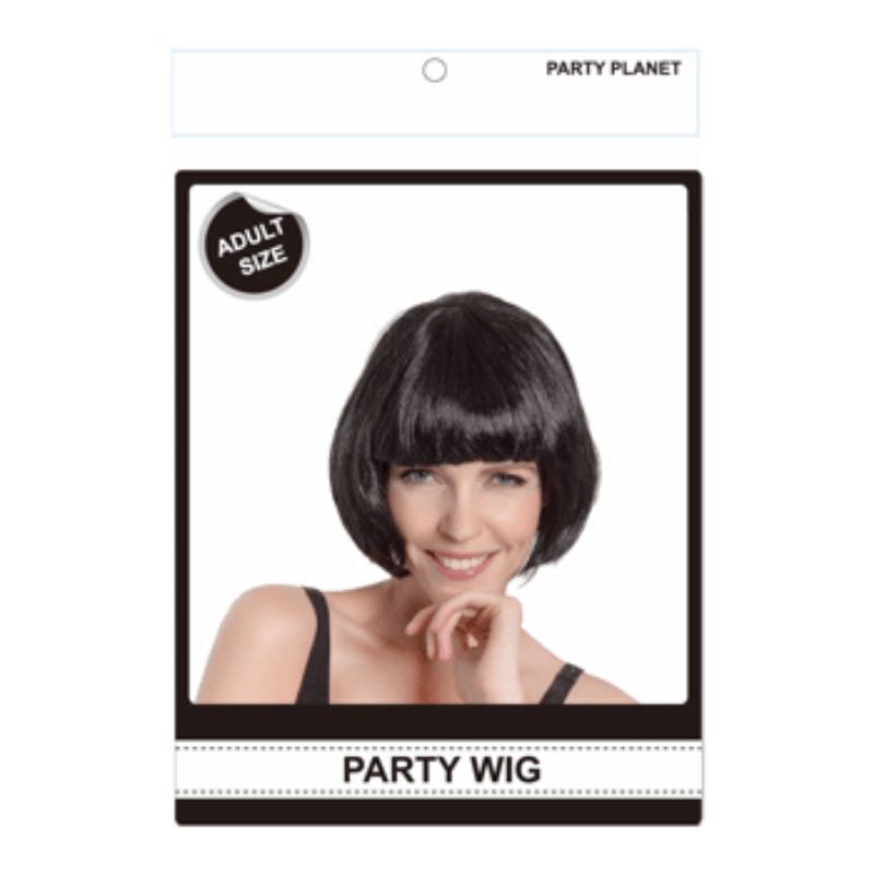 Adult Black Bob Wig