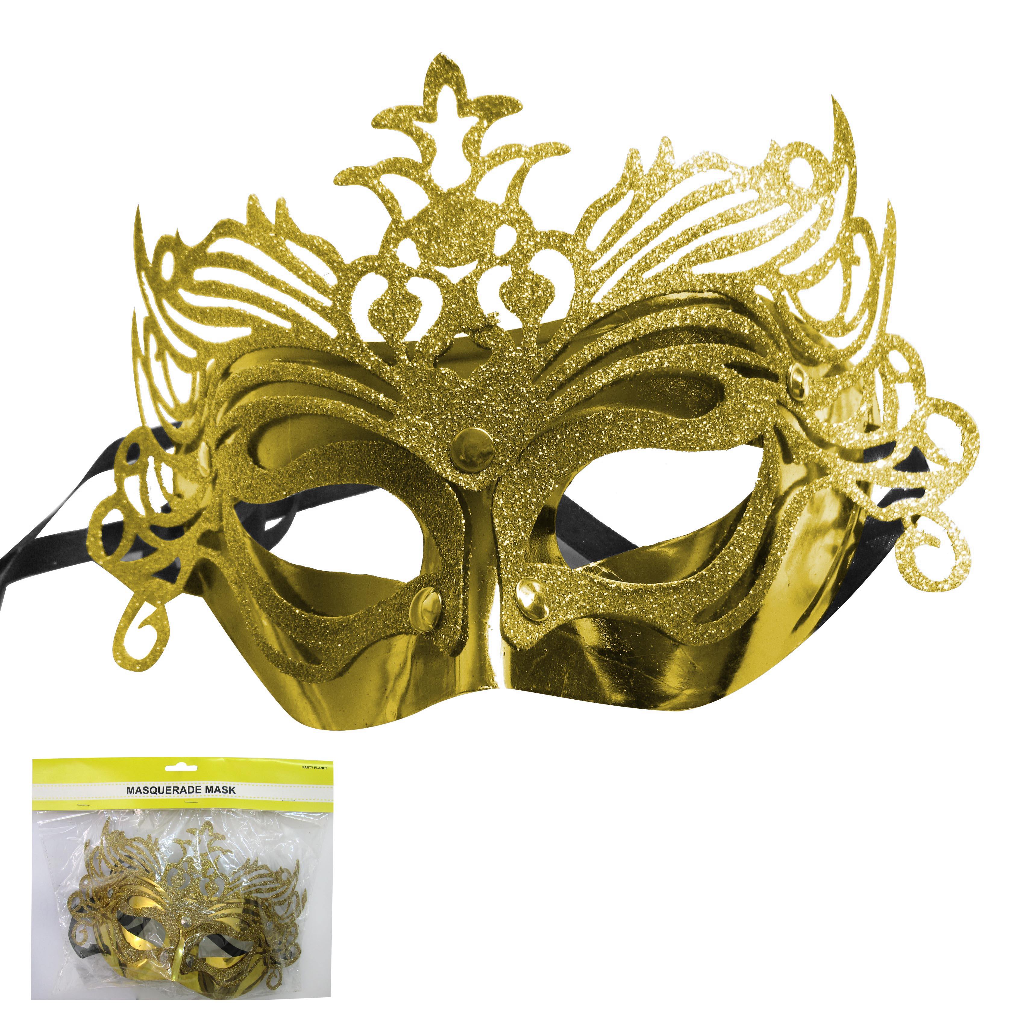 Yellow Masquerade Mask - The Base Warehouse