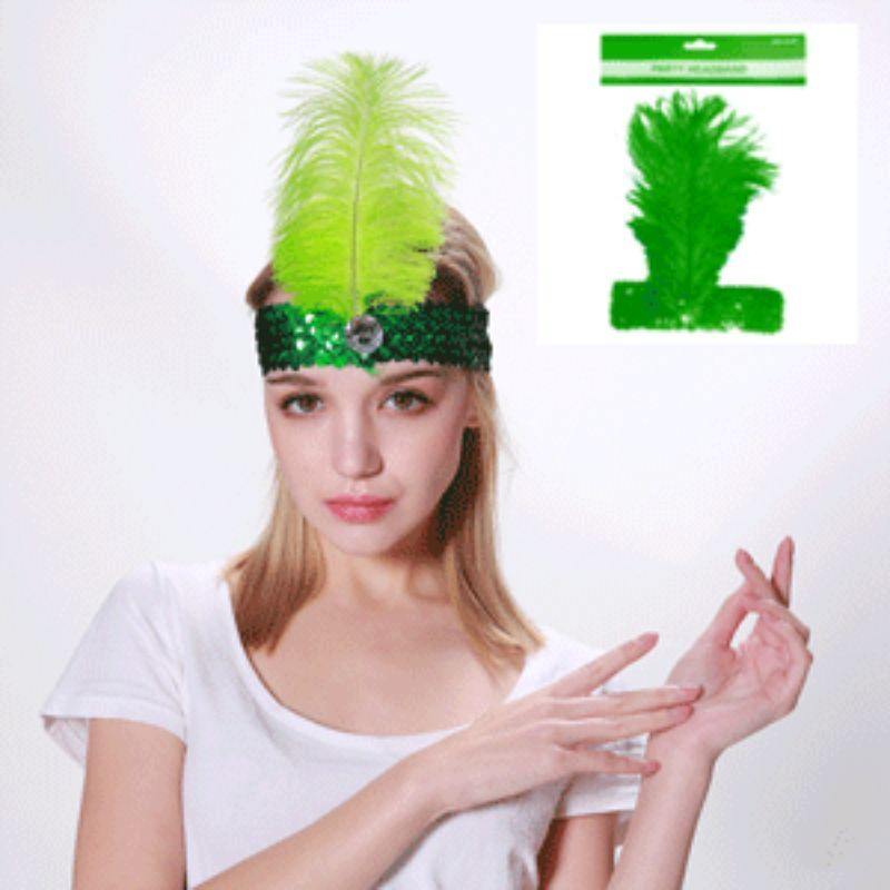 Green Flapper Headband