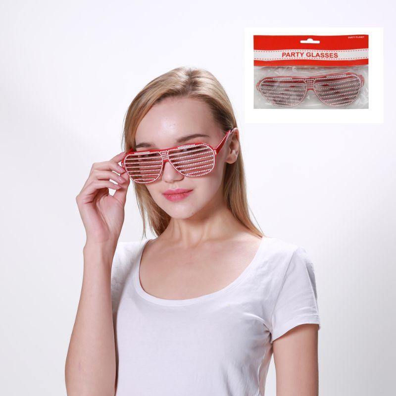 Red Bling Glasses