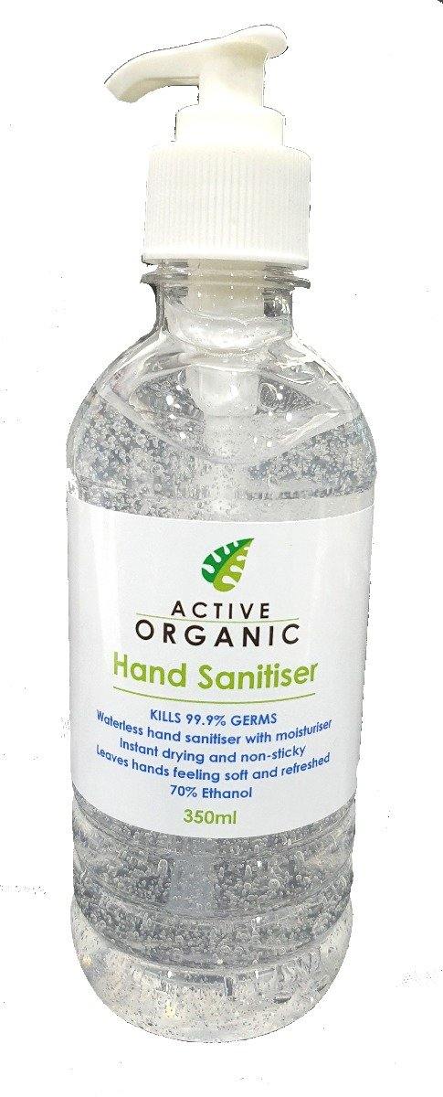 Active Organic Hand Sanitiser - 350ml - The Base Warehouse