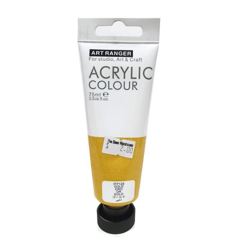 Art Ranger Gold Acrylic Paint - 75ml - The Base Warehouse