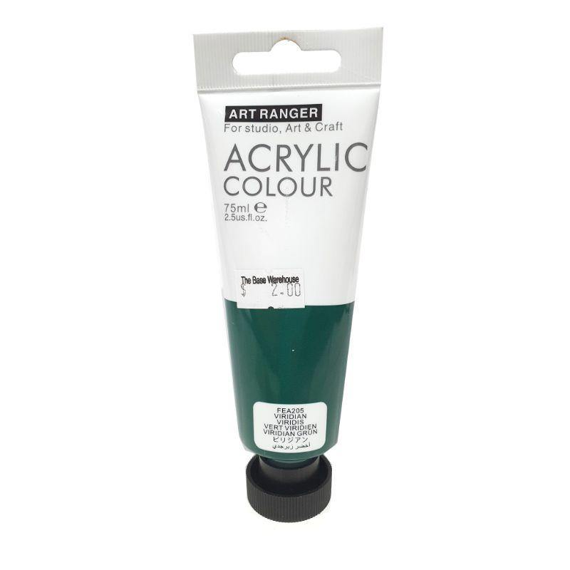 Art Ranger Viridian Acrylic Paint - 75ml - The Base Warehouse