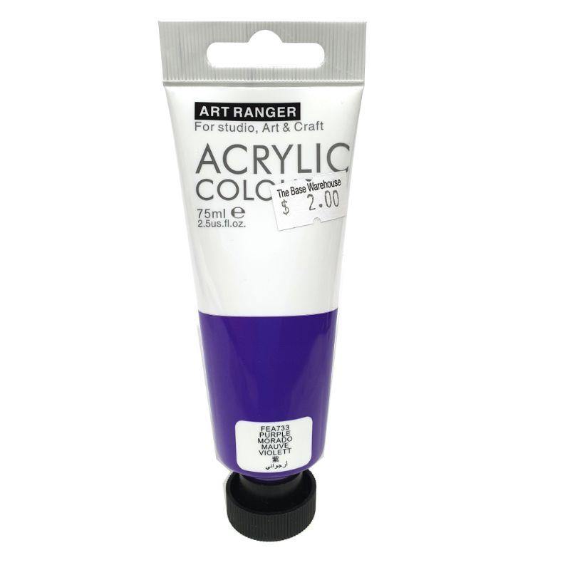 Art Ranger Purple Acrylic Paint - 75ml - The Base Warehouse