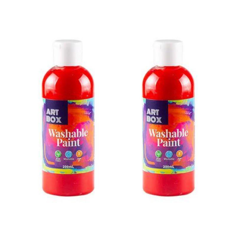 Red Washable Paint - 200ml - The Base Warehouse