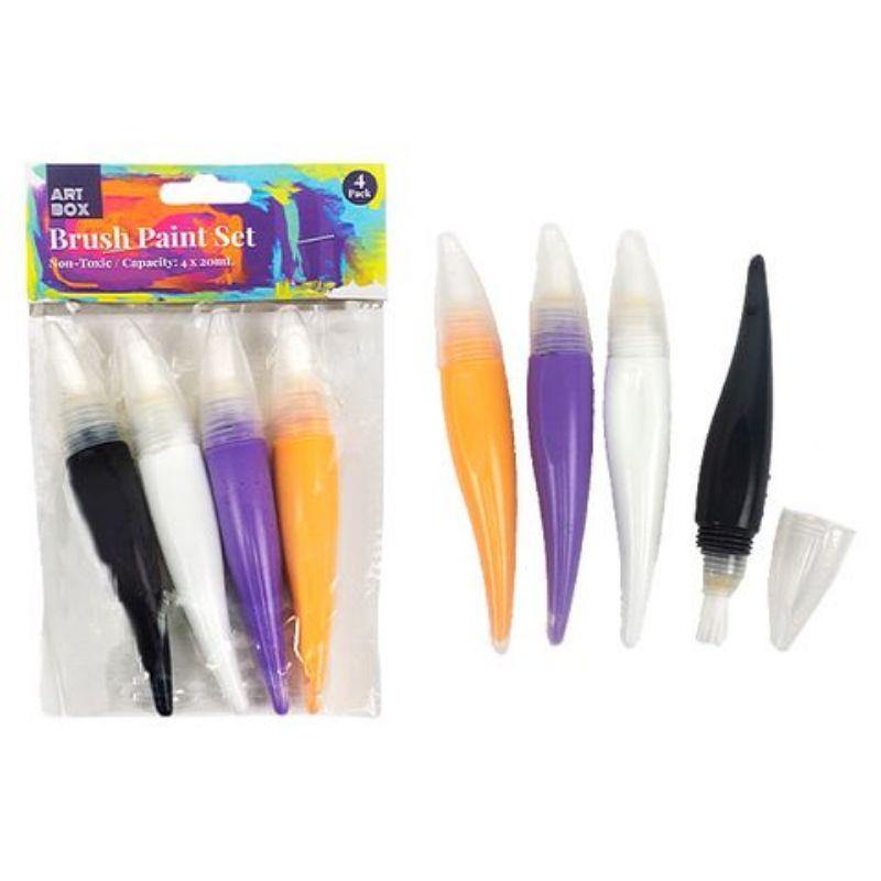 4 Pack Brush Paint Set - 20ml - The Base Warehouse