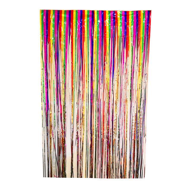 Multi Colour Metallic Curtain