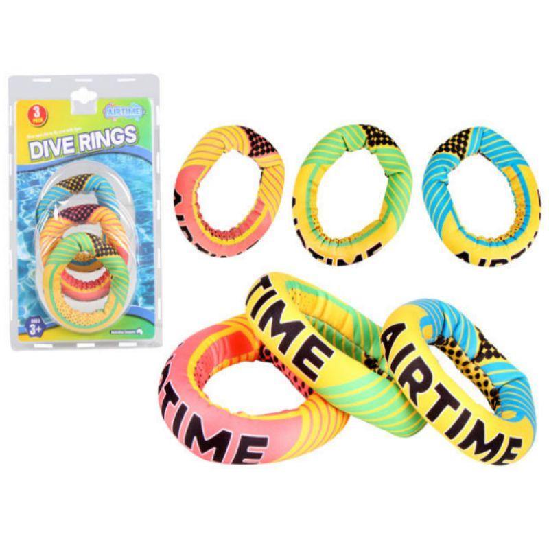 3 Pack Airtime Dive Rings - 14cm