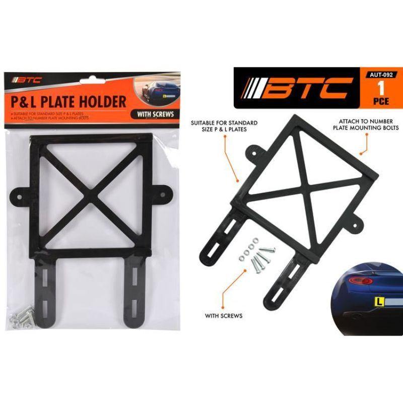 P and L Plate Holder with Screws - The Base Warehouse