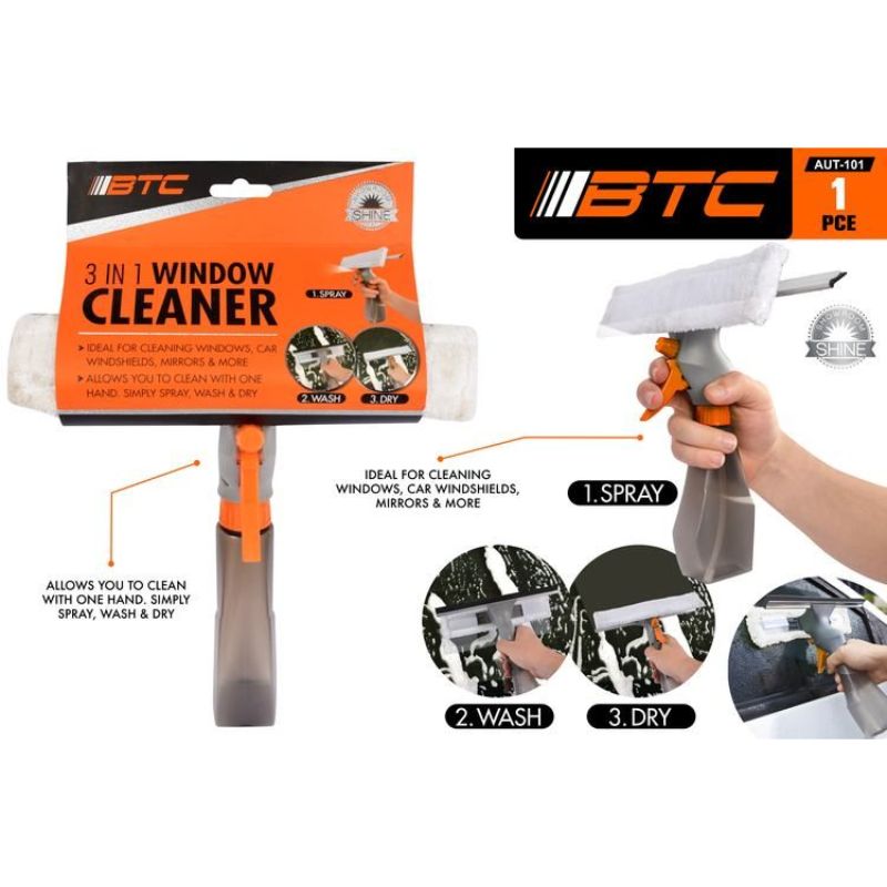 Window Cleaner with Sponge & Spray