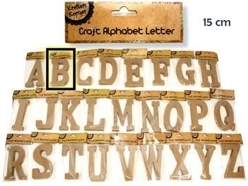 Natural Craft Letter B - 15cm - The Base Warehouse