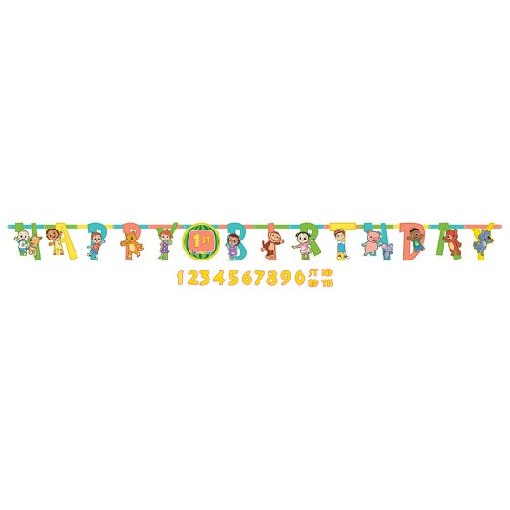 Cocomelon Add an Age Letter Banner