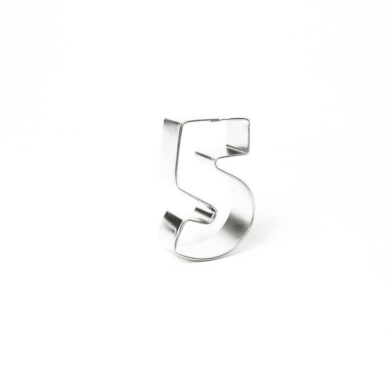 Cookie Cutter Number 5 - 7cm - The Base Warehouse
