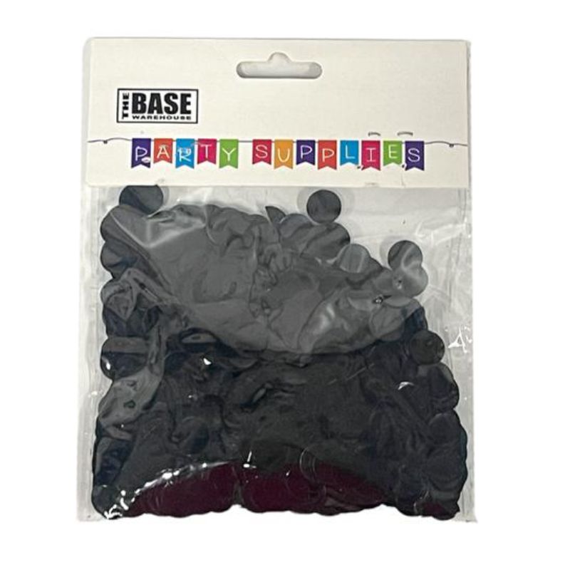 Black 1cm Foil Confetti - 20g