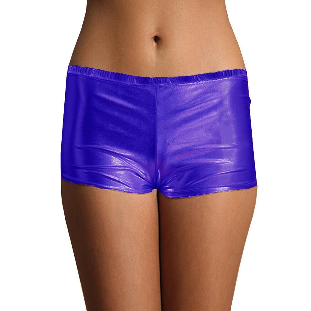 Blue Metallic Shorts - The Base Warehouse