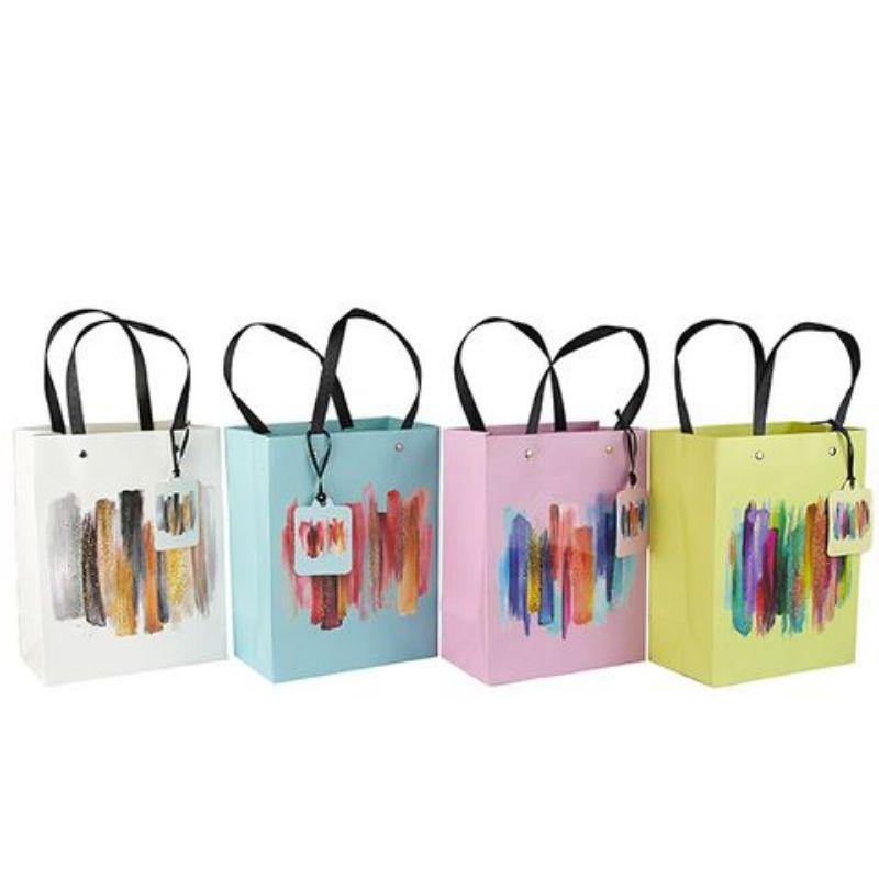 XL Colour Paint Stroke Gift Bag - 32cm x 42cm x 11.5cm - The Base Warehouse