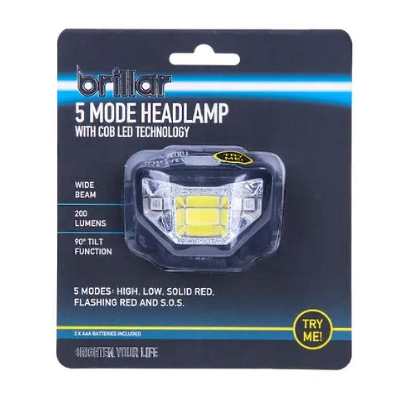 COB LED 5 Mode Headlamp - The Base Warehouse