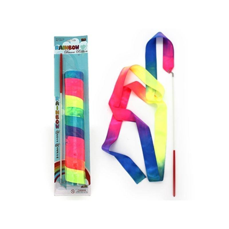 Rainbow Ribbon with Stick - 2m
