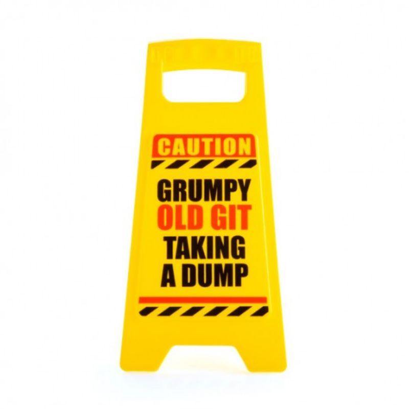 Old Git Warning Sign - 12cm x 1.5cm x 25cm - The Base Warehouse