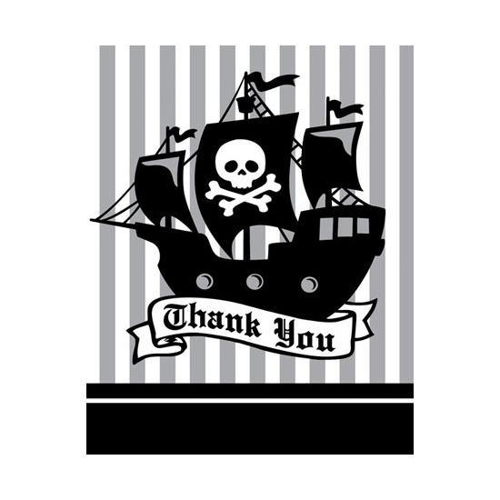 8 Pack Pirate Party Invitations