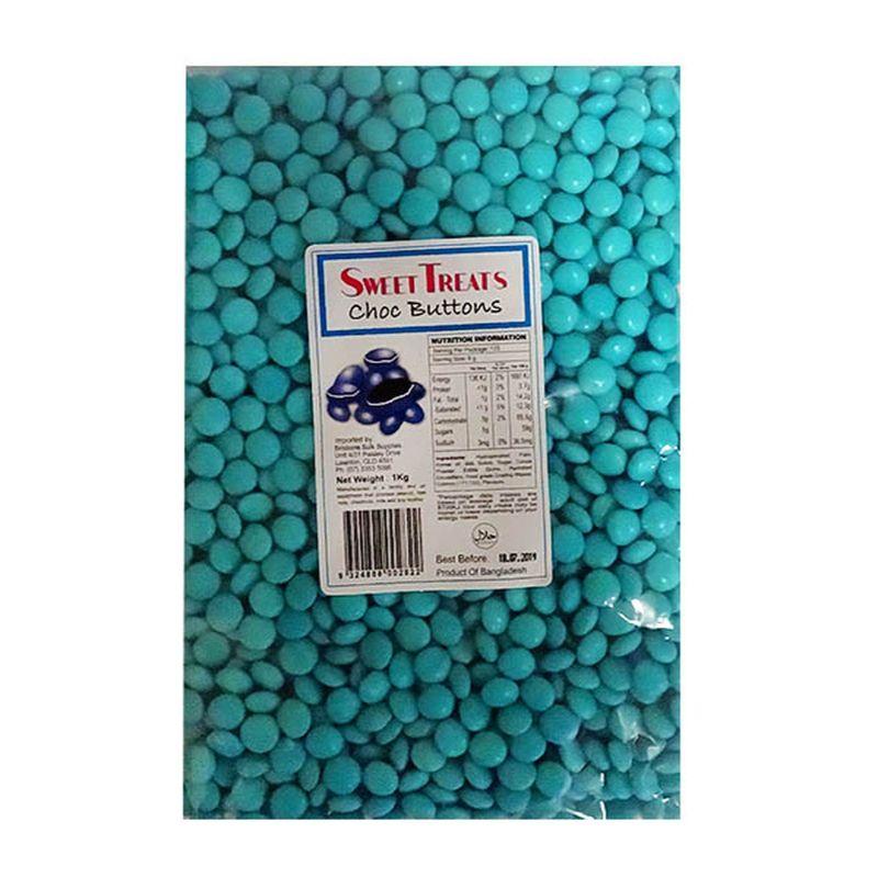 Blue Choc Buttons - 1kg