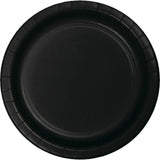 Load image into Gallery viewer, 24 Pack Black Velvet Paper Lunch Plates - 18cm - The Base Warehouse
