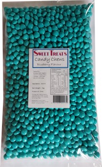 Blue Candy Chews Blueberry Flavour - 1kg