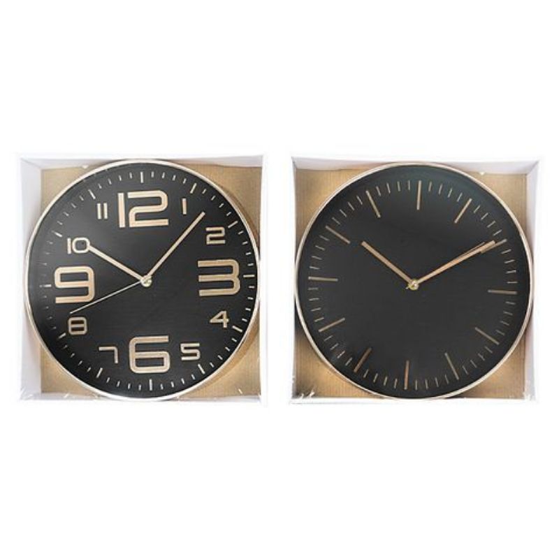 Black / Rose Gold Clock #2 - 30cm