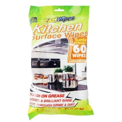 Kitchen Surface Wipes - 60 Sheets - The Base Warehouse