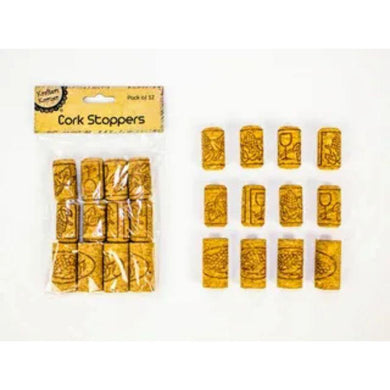 12 Pack Wine Cork Stoppers - The Base Warehouse