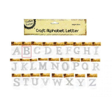 White Alphabet Letter B - 20cm - The Base Warehouse