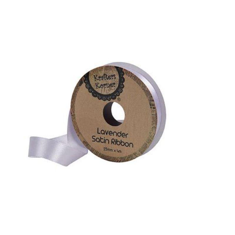 Satin Lavender Ribbon - 15mm x 4m