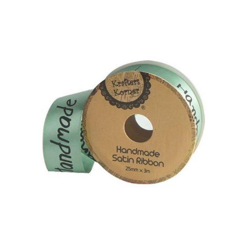 Mint Handmade Ribbon - 25mm x 3m