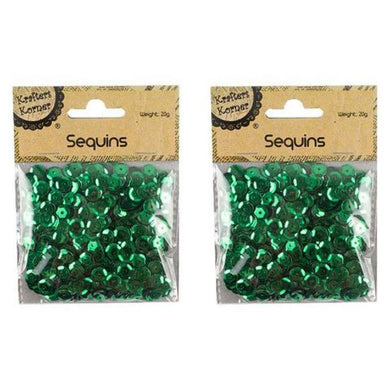 Green Round Laser Sequin - 20g - The Base Warehouse