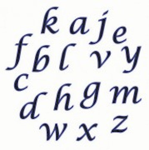 Lower Case Alphabet Baking Decoration Set