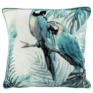 Macaws Velvet Cushion - 50cm - The Base Warehouse