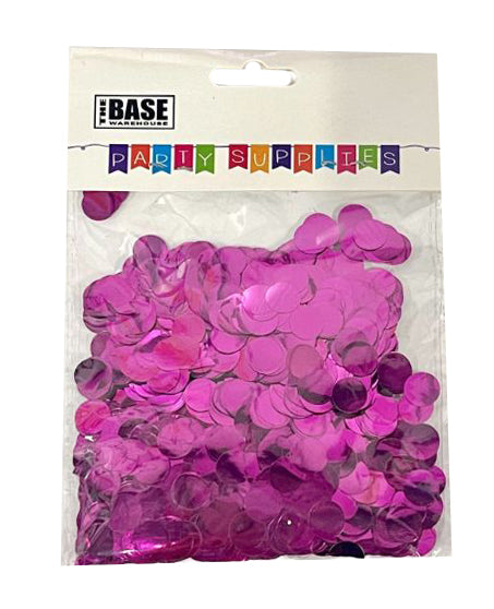 Dark Pink 1cm Foil Confetti - 20g