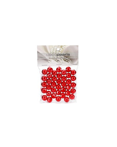 Red Decorative Pearls - 50g