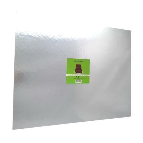 Silver Rectangle Cake Board - 40cm x 51cm - The Base Warehouse