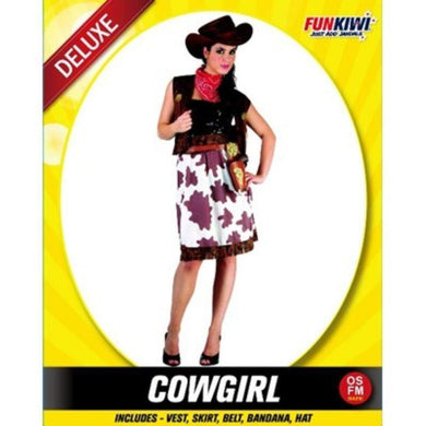 Womens Deluxe Cowgirl Costume - The Base Warehouse