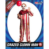 Load image into Gallery viewer, Mens Deluxe Crazed Clown Man Costume - XL - The Base Warehouse