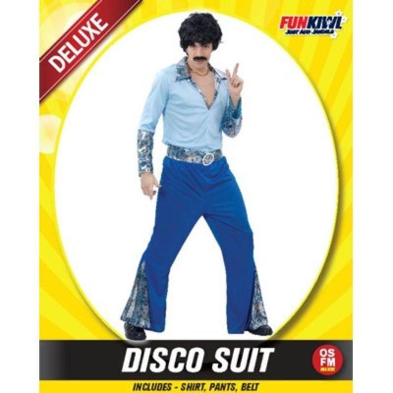 Mens Deluxe Disco Suit Costume - The Base Warehouse